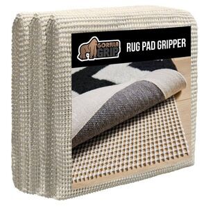 GORILLA GRIP Extra Strong Rug Pad Gripper, 9x12 FT